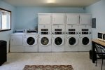 Washer and dryers in laundry facility